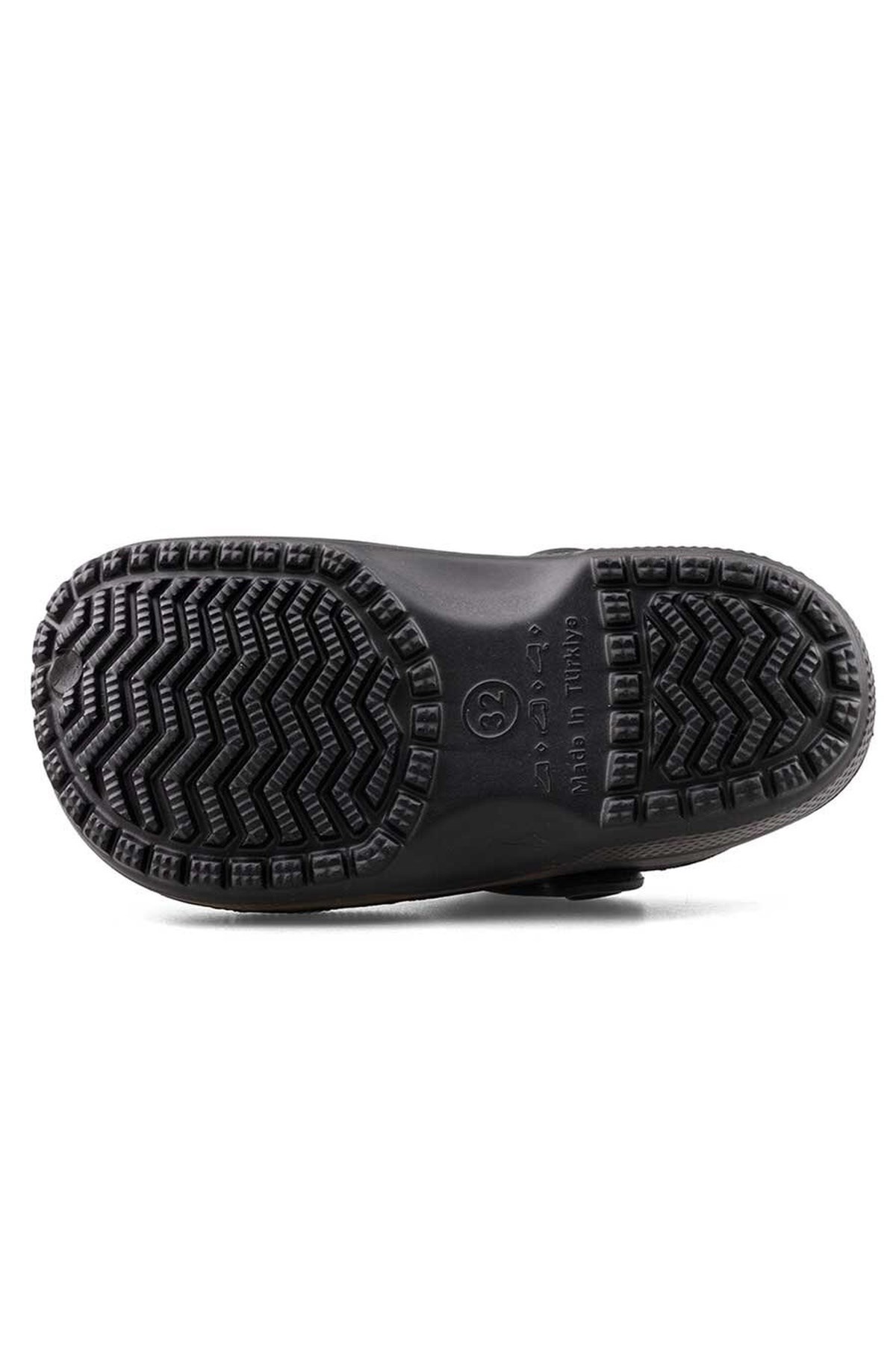 Siyah Figürlü Günlük Bahçe Sahil Plaj Kreş Unisex Çocuk Terlik&Sandalet