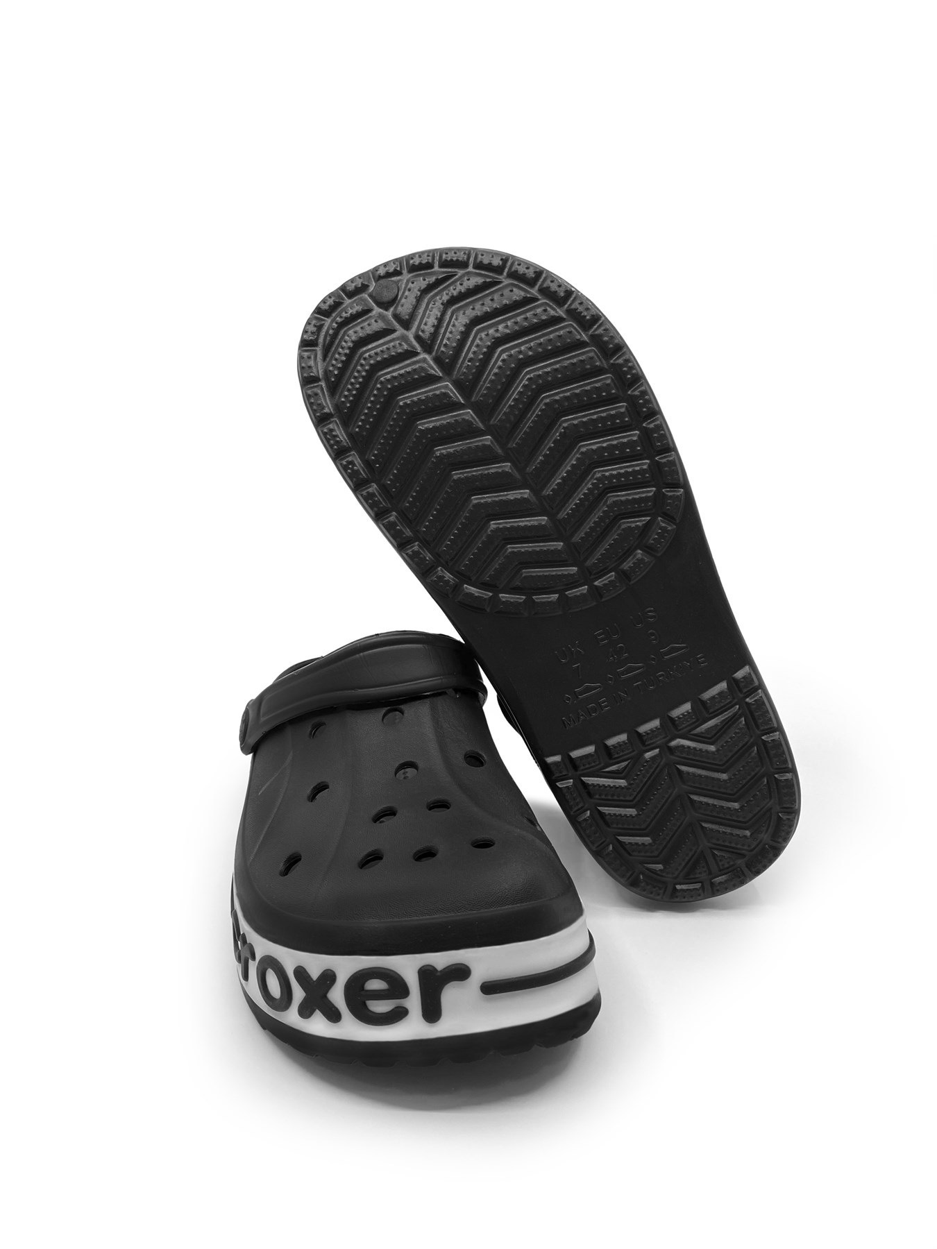 Croxer Siyah Unisex Ortopedik Doktor Aşçı Hastane Plaj ve Günlük Ev Terliği