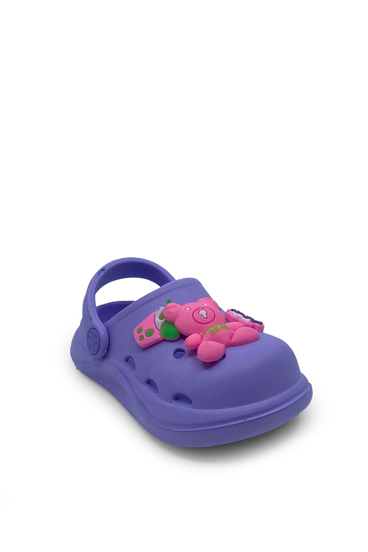 Lila Ayıcıklı Unisex Çocuk Terlik&Sandalet