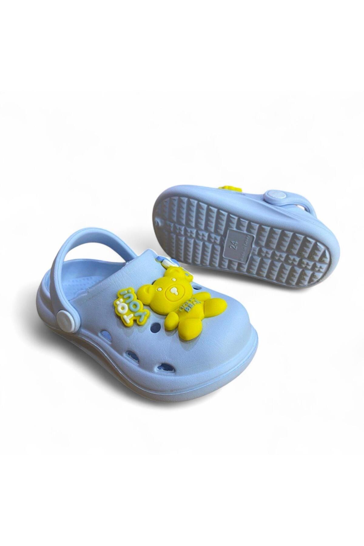 Mavi Ayıcıklı Unisex Çocuk Terlik&Sandalet