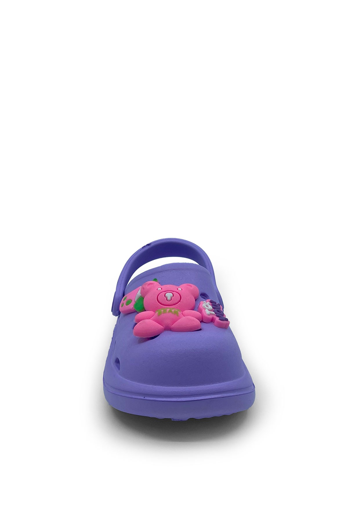 Lila Ayıcıklı Unisex Çocuk Terlik&Sandalet