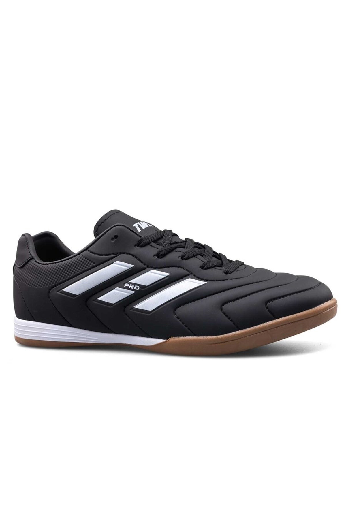 Siyah Unisex Salon Futbol Futsal Ayakkabısı Kaymaz Kauçuk Spor Ayakkabı