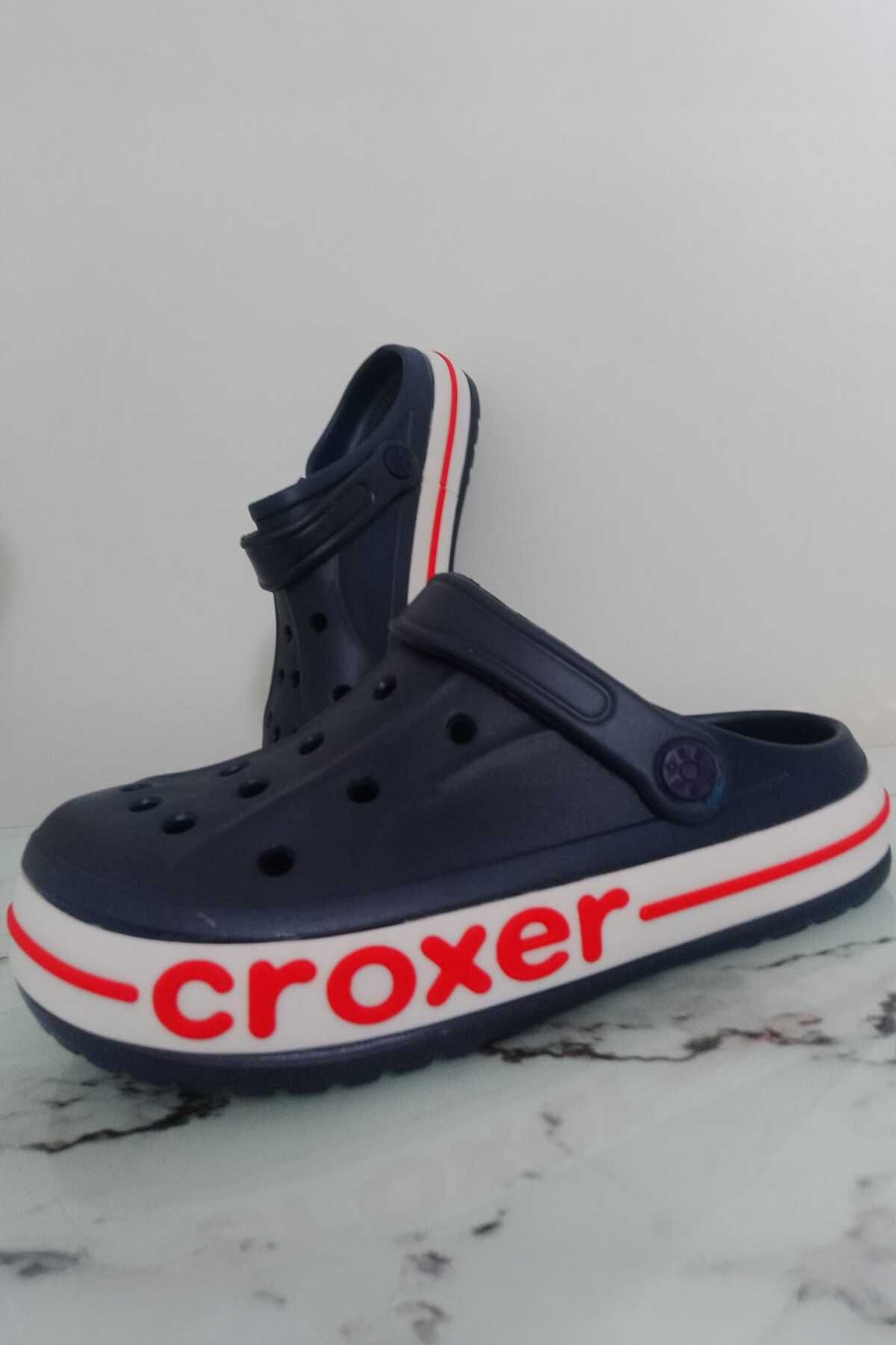 Croxer Lacivert Unisex Ortopedik Doktor Aşçı Hastane Plaj ve Günlük Ev Terliği