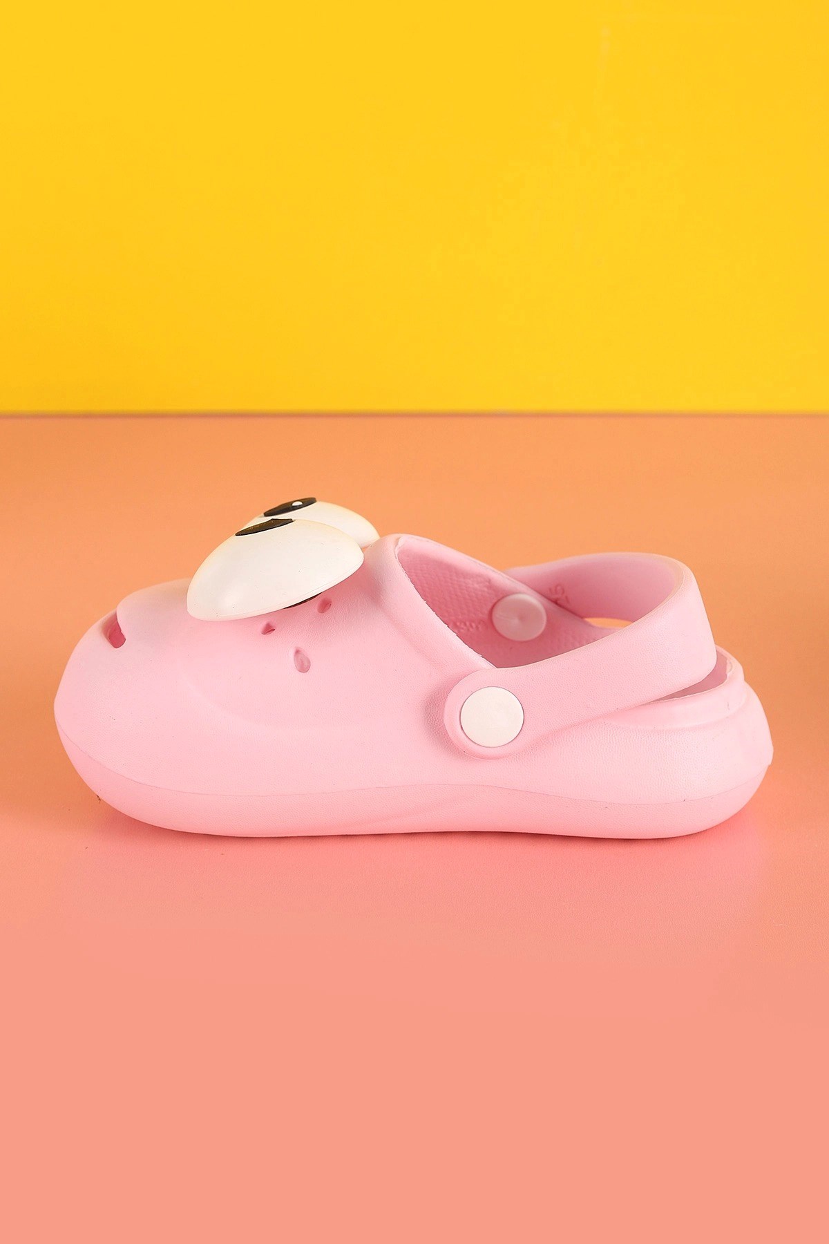 Pembe Emoji Günlük Bahçe Sahil Plaj Kreş Kız Çocuk Terlik & Sandalet