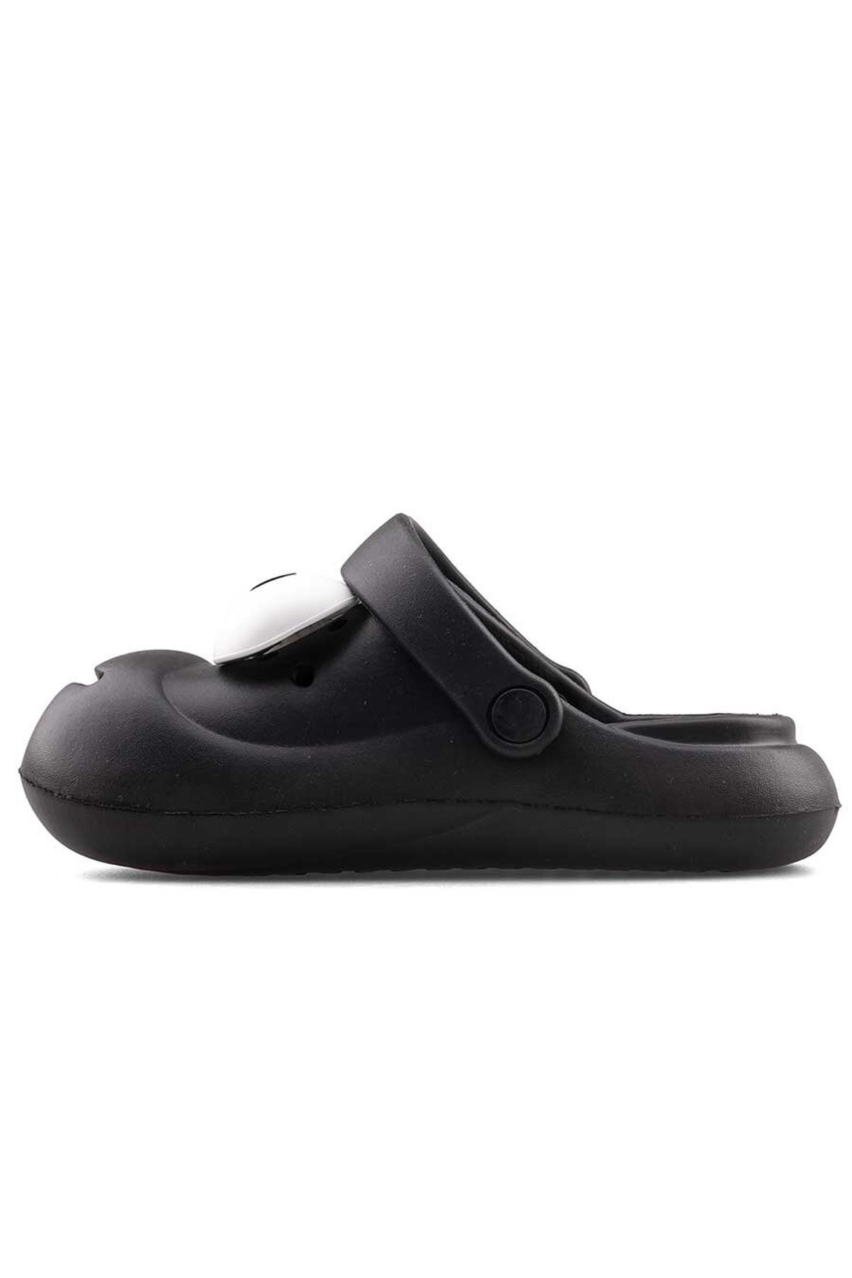 Siyah Emoji Günlük Bahçe Sahil Plaj Kreş Unisex Çocuk Terlik & Sandalet