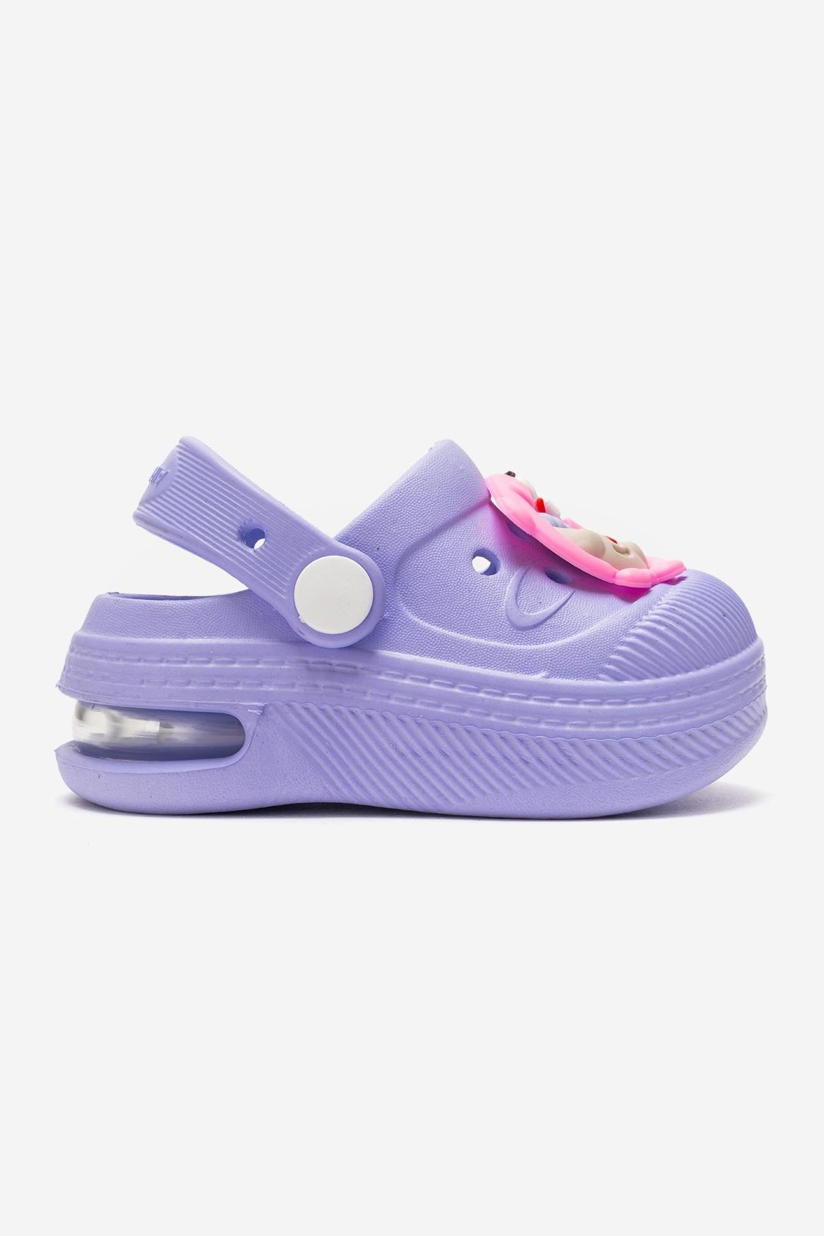 Lila Anatomik Comfort Günlük Sahil Plaj Havuz Işıklı Çocuk Terlik & Sandalet